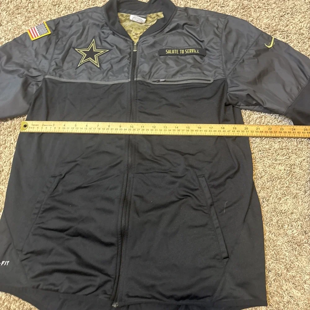 Nike NFL Dallas Cowboys Salute to Service Full Zip Bomber Jacket Men's M Camo